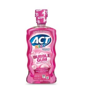 Act Kids Anti-Cavity Fluoride Rinse, Bubblegum Blowout 16.9 Oz - Image 1