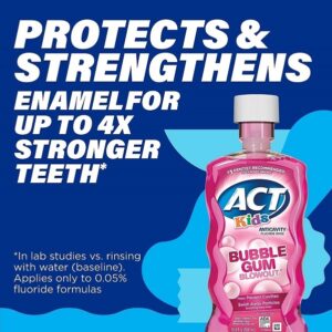 Act Kids Anti-Cavity Fluoride Rinse, Bubblegum Blowout 16.9 Oz - Image 4