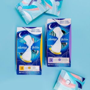 Always Infinity Feminine Pads for Women, Size 4 Overnight, with wings, unscented, 38 Count - Image 8