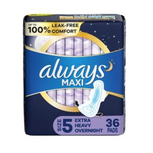 Always Maxi Extra Heavy Overnight Pads - 36 Count - Image 1