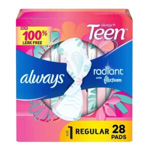 Always Totally Teen Radiant Infinity Pads 28 Count - Image 1