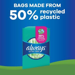 Always Ultra Thin Size 2 Feminine Pads without Wings, Super Absorbency, Unscented, 40 Count - Pack of 3 (120 Total Count) (Packaging May Vary) - Image 6