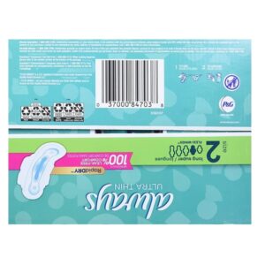 Always Ultra Thin Unscented Pads with Wings Long/Super 88 Count - Image 4