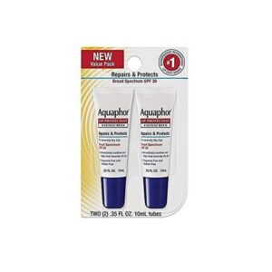 Aquaphor Lip Repair & Protect Tube Blister Card Dual Pack, 0.35 Ounce - Image 1