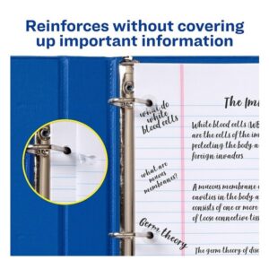 Avery Clear Self-Adhesive Reinforcement Labels, 0.25 inch Round, Pack of 1000 (5722) - Image 2