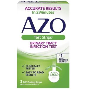 Ayur Azo Urinary Tract Infection Test Strips - 3-Count Box - Image 1
