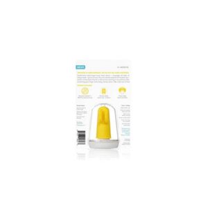 Baby's First Toothbrush with Case, Silicone, BPA-Free - SmileFrida The Finger Toothbrush by Fridababy, Cleans Teeth and Gums with Double-Sided Brush for Babies 3 Months. - Image 3