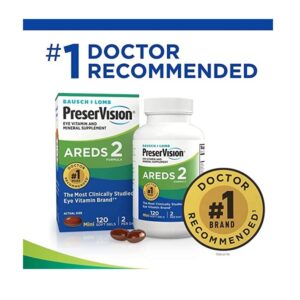 Bausch & Lomb PreserVision AREDS 2 Vitamin and Mineral Supplement 120 Count Soft Gels - Image 4