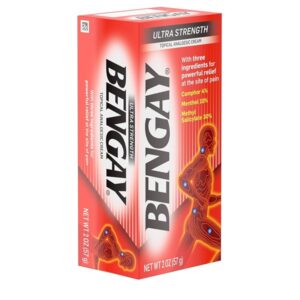 Ben Gay Ultra Strength Bengay Topical Pain Relief Cream - Non-Greasy Topical Analgesic for Minor Arthritis, Muscle, Joint, and Back Pain, Camphor, Menthol & Methyl Salicylate, 2 oz - Image 11