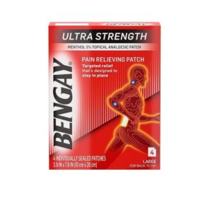 Bengay Pain Relieving Creams and Gels Ultra Strength Patch/4 Count AD - Image 1
