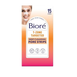 Biore Blackhead eliminating targeted pore strips, t-zone - 5 nose + 5 face + 5 chin - Image 1