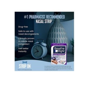 Breathe Right Strips Nasal Strips Lavender 26 Count - Image 2