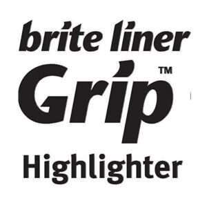 Brite Liner Highlighter with Rubber Grip, Chisel Tip, Assorted, Pack of 4 - Image 5
