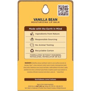 Burt's Bees 100% Natural Moisturizing Lip Balm, Vanilla Bean, 4.25g - Image 10