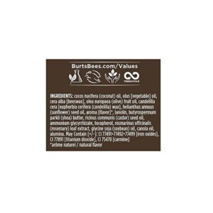 Burt's Bees 100% Natural Moisturizing Tinted Lip Balm, Hibiscus, 1 Tube, Pack of 2 - Image 4