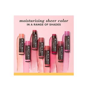 Burt's Bees 100% Natural Moisturizing Tinted Lip Balm, Pink Blossom, 1 Tube, Pack of 2 - Image 2