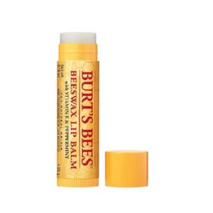 Burt's Bees Lip Balm, Beeswax, 0.15 oz - Image 1
