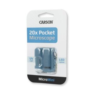 Carson MicroMini 20x LED Lighted Pocket Microscope with Built-in UV and LED Flashlight - Image 5