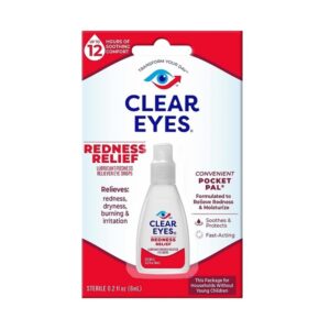 Clear Eyes Redness Relief Handy Pocket Pal, 0.2 Fluid Ounce - Image 1