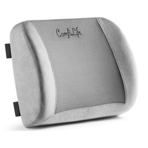 ComfiLife Lumbar Support Back Pillow Office Chair and Car Seat Cushion - Memory Foam with Adjustable Strap and Breathable 3D Mesh - Image 1