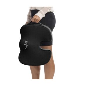 ComfiLife Premium Comfort Seat Cushion - Non-Slip Orthopedic 100% Memory Foam Coccyx Cushion for Tailbone Pain - Cushion for Office Chair Car Seat - Back Pain & Sciatica Relief (Black) - Image 5