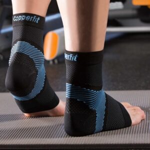 Copper Fit ICE Plantar Fasciitis Compression Sleeve Infused with Menthol, Large/X-Large, 1 Pair - Image 4