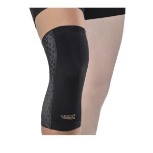 Copper Fit Plus Size Freedom Knee Compression Sleeve, Black, Small - Image 1