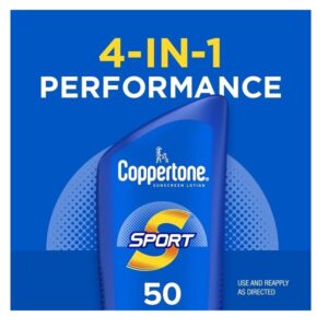 Coppertone Sport Sunscreen Lotion Broad Spectrum SPF 50 (7 Fluid Ounce) (Packaging may vary) - Image 3