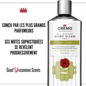 Cremo All Season Body Wash, Sage & Citrus, 16 Ounce - Image 3