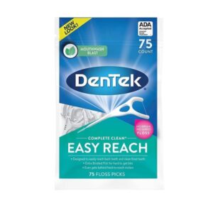 DenTek Complete Clean Floss Picks, Fresh Mint 75 ea - Image 1
