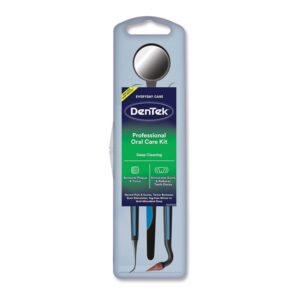Dentek Professional Oral Care Kit | Removes Plaque & Tartar | Contains Dental Pick, Scaler, Mirror, and Gum Stimulator - Image 1