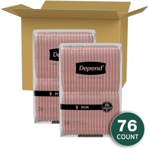 Depend FIT-Flex Incontinence Underwear for Women, Maximum Absorbency, Blush, Medium, 76 Count - Image 2