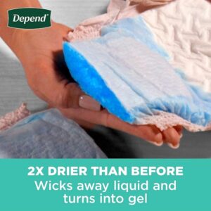 Depend FIT-Flex Incontinence Underwear for Women, Maximum Absorbency, Blush, Medium, 76 Count - Image 6