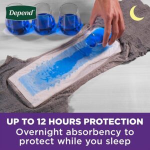 Depend Night Defense Incontinence Underwear for Men, Overnight, Disposable Size L, 28 Count (2 Packs of 14) (Packaging May Vary) - Image 4