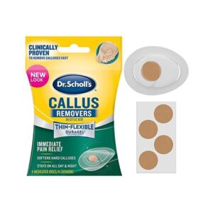 Dr. Scholl's CALLUS REMOVER with Duragel Technology, 4ct Removes Calluses Fast and Provides Cushioning Protection against Shoe Pressure and Friction for All-Day Pain Relief - Image 1