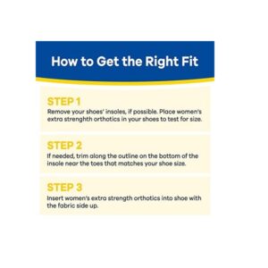 Dr. Scholl's Insoles for Women Extra Support Pain Relief Orthotics Shoe Inserts, Designed for Plus-Size, 1 Count - Image 5