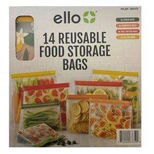 Ello reusable food storage bags - 14 bags - Image 1