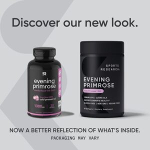 Evening Primrose Oil (1300mg) from Cold-Pressed Evening Primrose Flower | Non-GMO Verified, Hexane & Gluten Free (30 Liquid Softgels) - Image 2