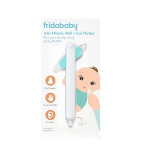 FridaBaby 3-in-1 Nose, Nail + Ear Picker by Frida Baby the Makers of NoseFrida the SnotSucker, Safely Clean Baby's Boogers, Ear Wax & More - Image 1