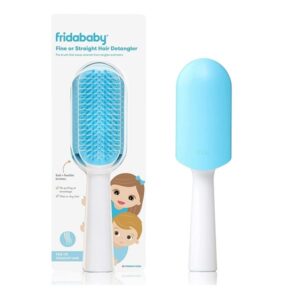 FridaBaby Fine or Straight Hair Detangling Kids Brush, Detangles Knots Without Tears or Breakage, Comb Teeth and Bristle Design - Image 1