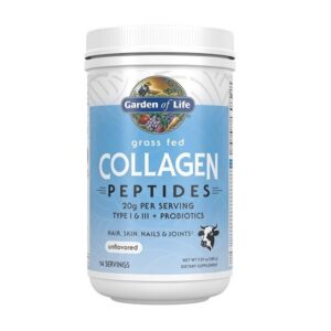Garden of Life Grass Fed Collagen Peptides Powder, 9.87 oz/280g