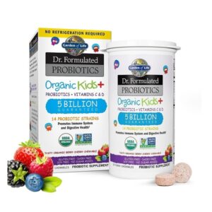 Garden of Life Probiotic Chewable Dr. Formulated Organic Kids+ Supplement, Shelf Stable for Kids - 30 Count - Image 1