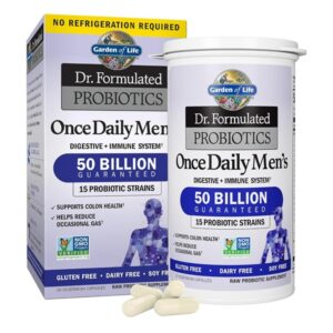Garden of Life Probiotic Supplement for Men - Dr. Formulated Once Daily Mens for Digestive Health, Shelf Stable, 30 Capsules - Image 1