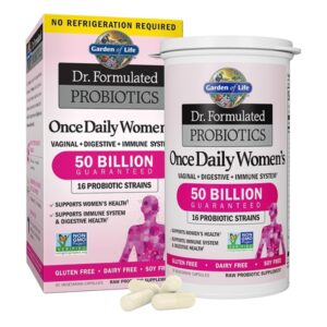 Garden of Life Probiotic Supplement for Women - Dr. Formulated Once Daily Womens for Digestive Health, Shelf Stable, 30 Count Capsules - Image 1