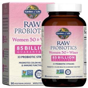 Garden of Life Raw Probiotics Women 50 and Wiser, 90 Capsules - Image 1