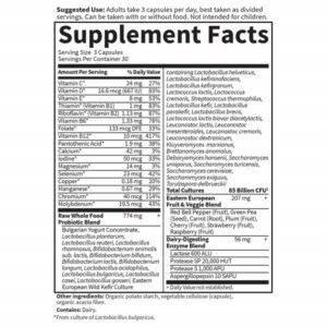 Garden of Life Raw Probiotics Women 50 and Wiser, 90 Capsules - Image 3