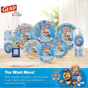 Glad for Kids Paw Patrol Paper Plates, 20 Count, 8.5 Inches | Disposable Paw Patrol Plates for Kids | Heavy Duty Disposable Soak Proof Microwavable Paper Plates for All Occasions - Image 4