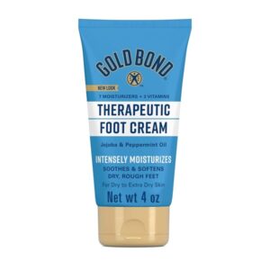 Gold Bond Foot Cream, Triple Action Relief, 4-Ounce Tubes (Pack of 3) - Image 1