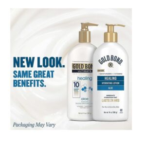Gold Bond Ultimate Healing Skin Therapy Lotion for Dry Skin, Aloe, 14 Ounce Pump - Image 2