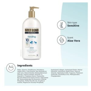 Gold Bond Ultimate Healing Skin Therapy Lotion for Dry Skin, Aloe, 14 Ounce Pump - Image 8